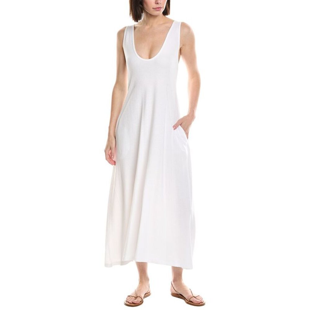Atm Anthony Thomas Melillo Womens  Scoop Neck Tank Dress, White